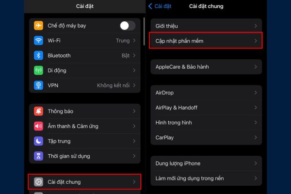 Cập nhật phần mềm lên ios 26 beta
