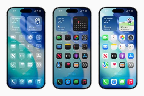 Màn hình chính tinh chỉnh IOS 26 APPLE