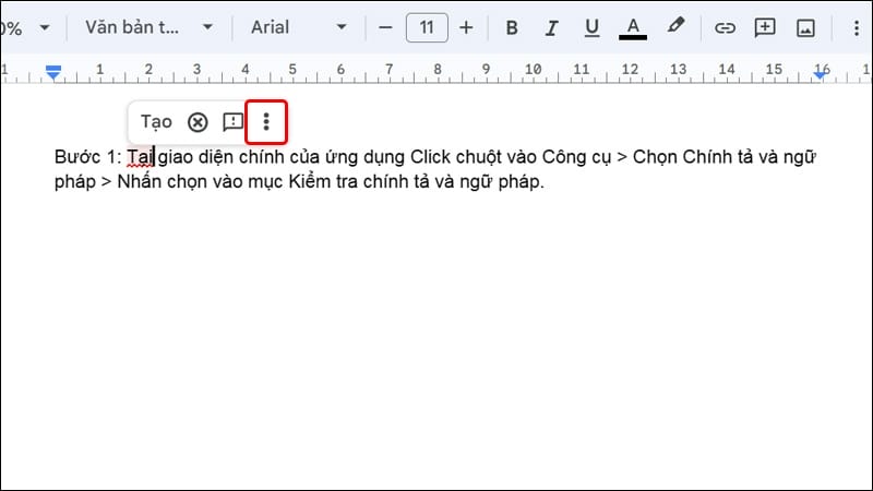 sua loi chinh ta tren google docs 3
